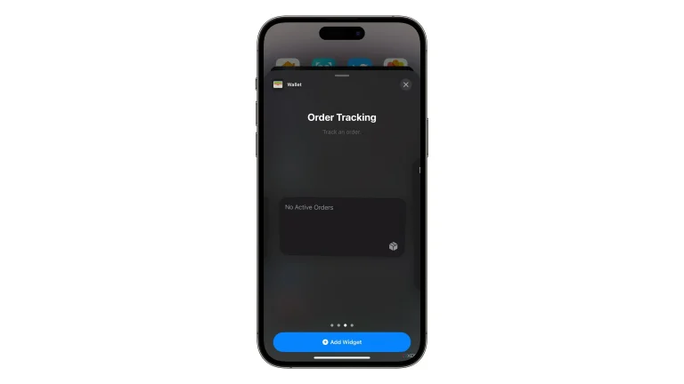 iOS 16.4 has new home screen widgets for tracking wallet orders.