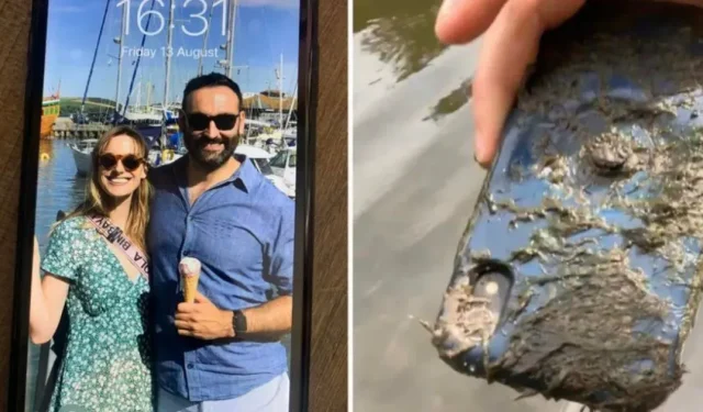 10か月前に川の底で紛失したiPhoneを男性が発見したが、まだ動作していた