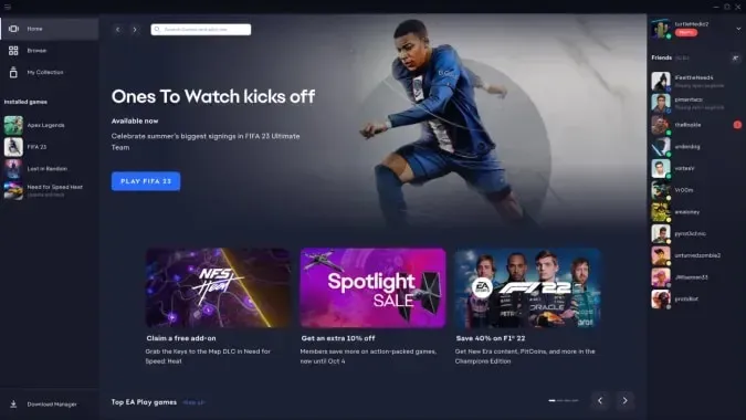 EA releases new PC app to replace Origin