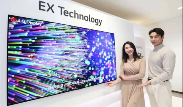 LG Display OLED EX, nouvelle technologie 30% plus lumineuse