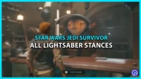 Jedi Survivor: Alle Lightsaber Stands uit Star Wars