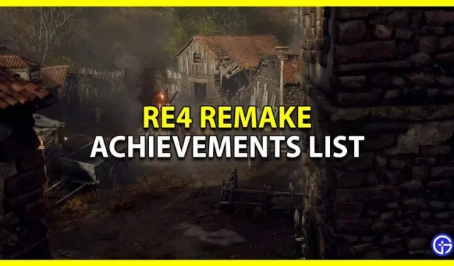 Elenco di tutti gli obiettivi trapelati per RE4 Remake