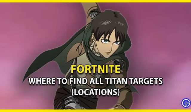 Dónde encontrar todos los objetivos de Titán en Fortnite (Guía de ubicaciones)