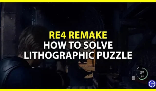 RE4 Remake Lithografische stenen puzzel werkt niet Fix