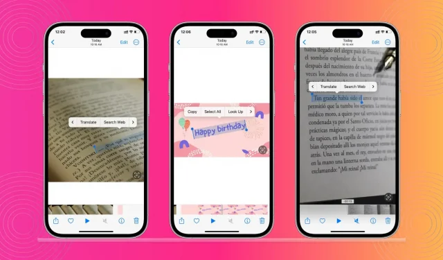 So verwenden Sie Live Text auf iPhone, iPad und Mac, um Text aus einem Bild oder Video zu extrahieren