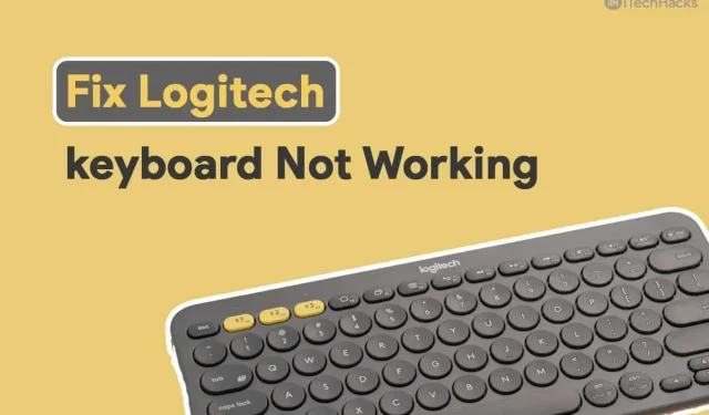 Logitech 무선 키보드가 작동하지 않는 문제를 해결하는 방법