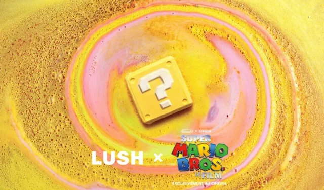 Lush s’associe au film Super Mario Bros de Nintendo pour Bath Happiness