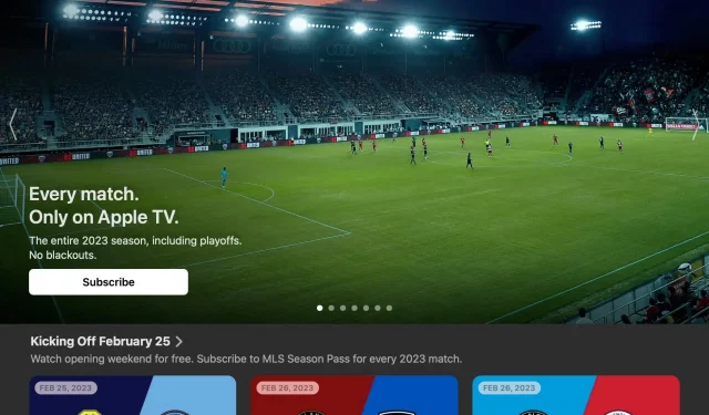 Cómo suscribirse al Pase de temporada de la MLS a través de la aplicación Apple TV