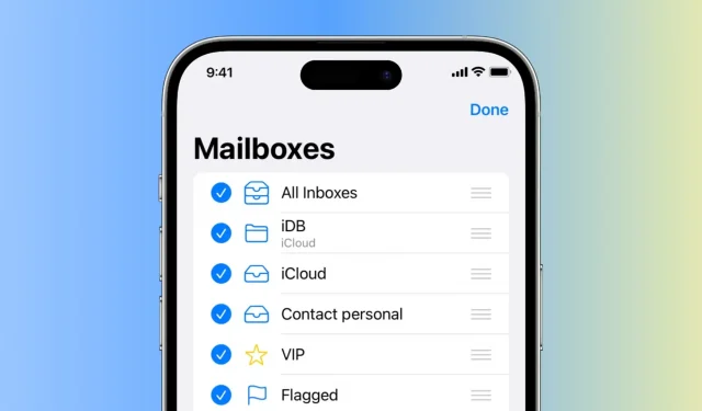 Comment modifier, réorganiser et masquer les boîtes aux lettres dans l’application Mail sur iPhone et iPad