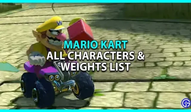 Liste der Mario Kart-Charaktere (Gewicht erklärt)