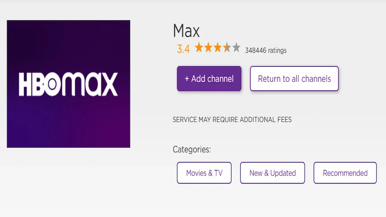 Atsisiųskite „Max App“ iš „Roku“.
