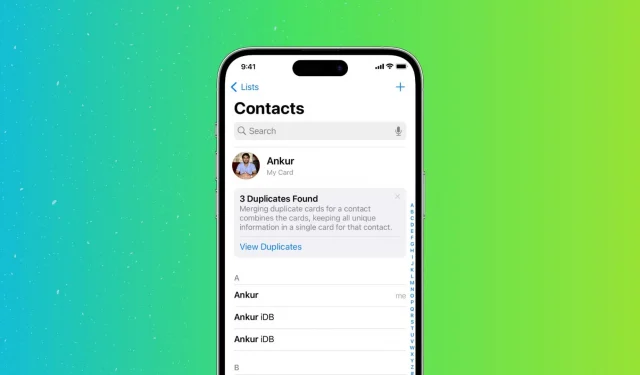 Comment rechercher et supprimer des contacts en double sur iPhone dans iOS 16