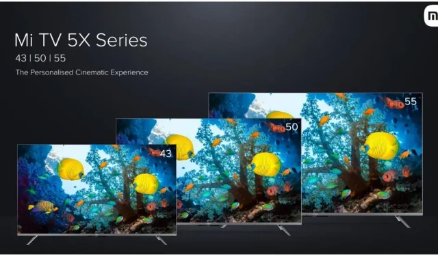 Mi TV 5X 4K Smart TV lancé en trois tailles avec microphones longue portée, HDMI 2.1 : prix, spécifications