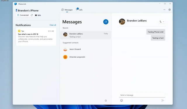 Microsoft voegt iMessage-toegang toe aan Windows zonder blauwe en groene bubbels
