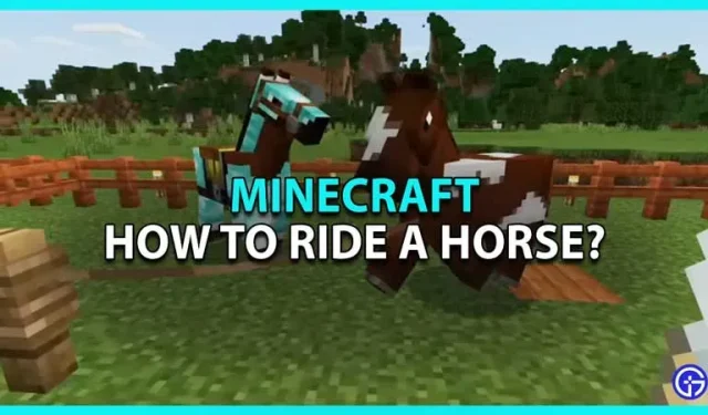 Minecraft: Kuinka ratsastaa hevosella