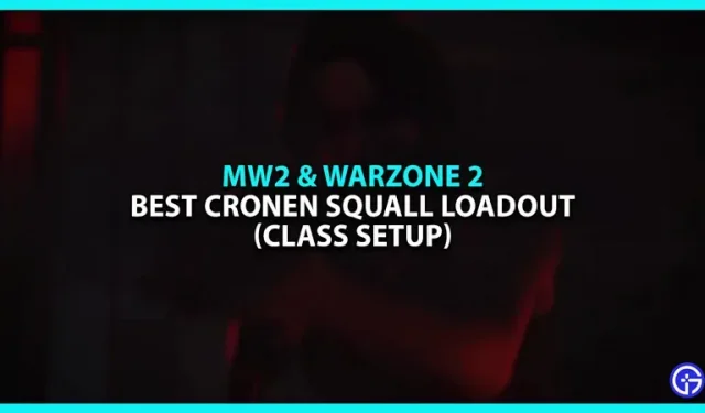 Modern Warfare 2 Meilleur équipement Cronen Squall et personnalisation de classe