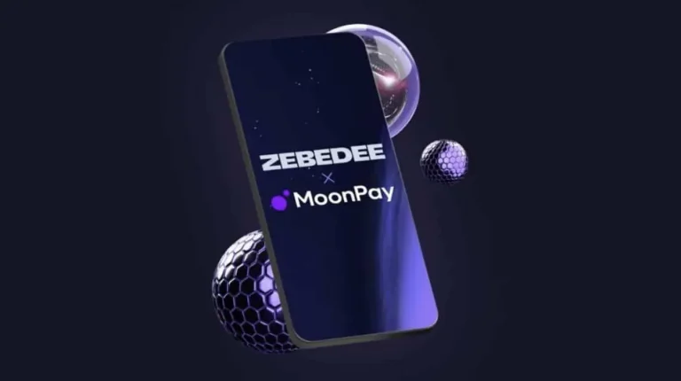 MoonPay payment services are integrated into the ZEBEDEE gaming application