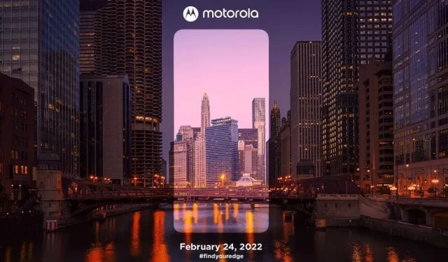 Le lancement mondial du Moto Edge 30 Pro est officiellement prévu pour le 24 février