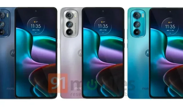 Vazam primeiras imagens oficiais do Moto G 5G 2022, Motorola Edge 30: display perfurado, câmeras traseiras triplas reveladas