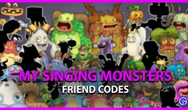 Todos os My Singing Monsters Friend Codes – Trabalho (fevereiro de 2023)