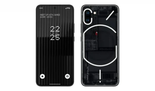 Nothing Phone (1) Surfaces de conception conceptuelle sur le Web ; Introduction d’un module de caméra similaire à l’iPhone X