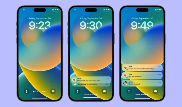 Comment modifier l’affichage des notifications sur l’écran de verrouillage de l’iPhone dans iOS 16