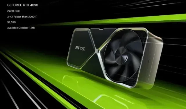 De NVIDIA GeForce RTX 4090 GPU zal op 12 oktober in de verkoop gaan.