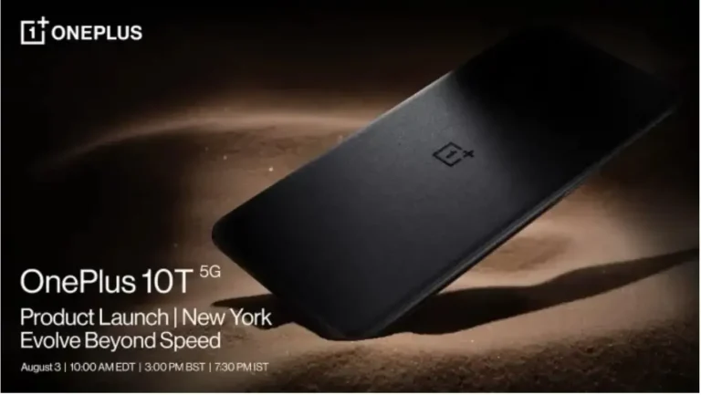 OnePlus 10T 5G will be presented on August 3rd.