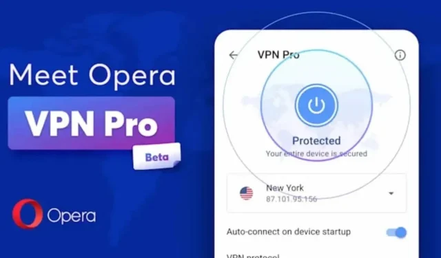 Opera startet Betaversion seines VPN Pro-Dienstes für Android