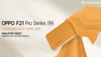La série Oppo F21 Pro devrait être lancée en Inde le 12 avril ; Le design serait fait de fibre de verre et de cuir.