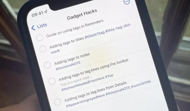 Organiseer uw iPhone-herinneringen met tags die u kunt doorzoeken, filteren, bekijken en slimme lijsten kunt maken
