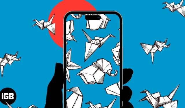 2023 12 fajnych tapet origami 3D na iPhone’a (do pobrania za darmo)