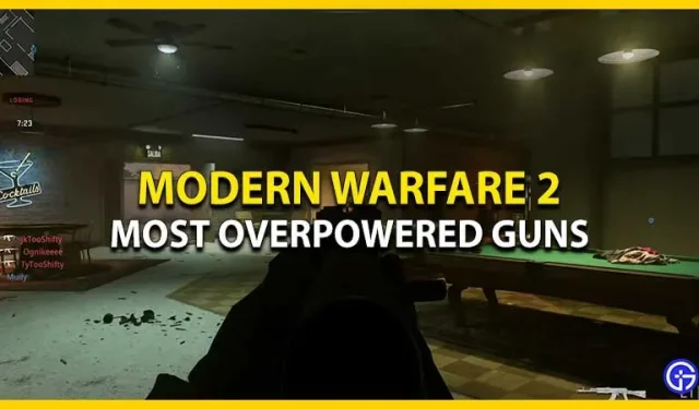 Top 5 most powerful guns in MW2