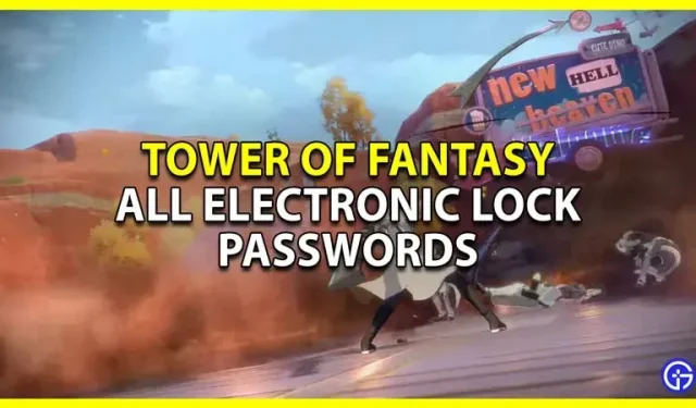 Tower Of Fantasy: todas las contraseñas de cerraduras electrónicas (lista de códigos de puertas)