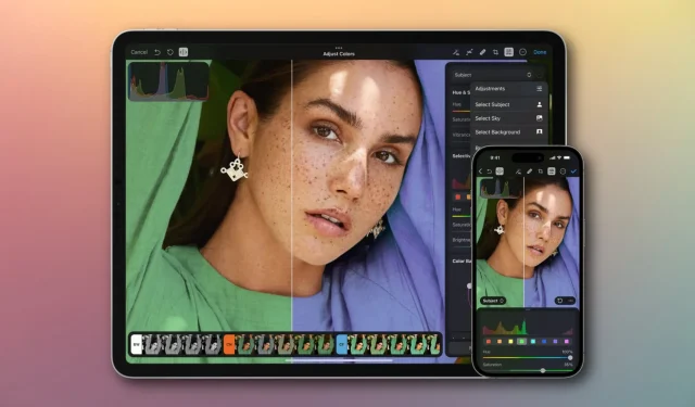 Pixelmator Photo pro iPhone a iPad, přejmenovaný na Photomator, podporuje výběr, maskování a další nové funkce pomocí umělé inteligence.