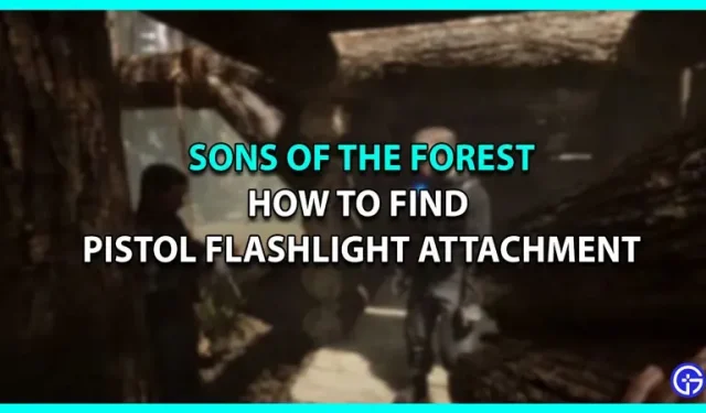 Onde encontrar um anexo de lanterna em Sons Of The Forest