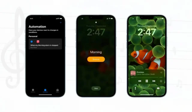 How to set iPhone to play music automatically when morning alarm is turned off