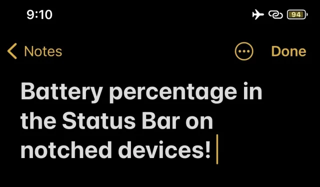 Зачем ждать, пока iOS 16 покажет процент заряда батареи в строке состояния вашего телефона с надрезом? Этот джейлбрейк-твик позволяет вам получить его прямо сейчас