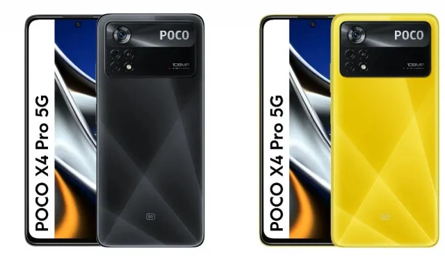 リークされたPoco X4 Pro 5Gレンダリングで色、リアカメラパネルのデザインが明らかに、M4 Pro 4Gとともに2月28日に発売予定