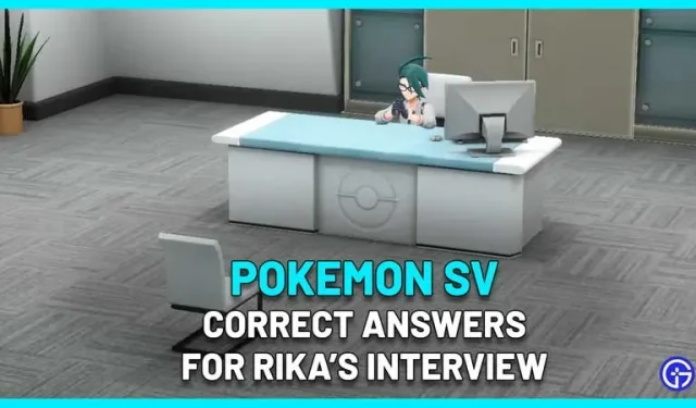 Todas las respuestas de Elite Four Quiz (Preguntas de la entrevista de Ricky) Pokemon SV