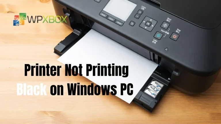 Fix: Printer not printing black on Windows PC