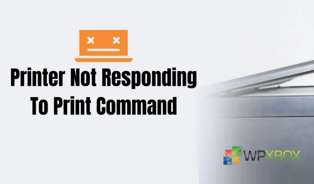 Opgelost: Printer reageert niet op afdrukopdracht in Windows