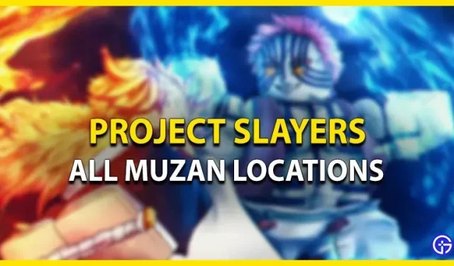 Project Slayers: todas las ubicaciones de aparición de Muzan