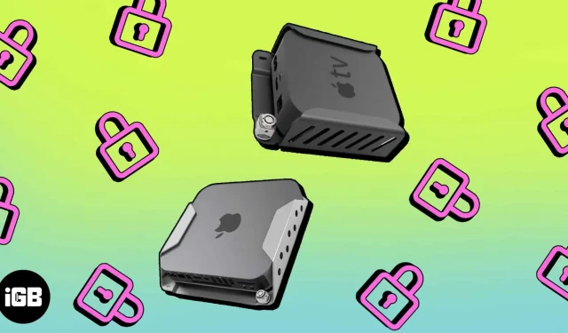 Защитите свой Apple TV и Mac mini с помощью надежного крепления Maclocks.