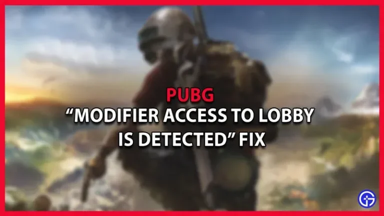 How to fix “Modified lobby access detected” error in PUBG