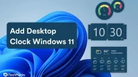 How to set the clock on the desktop in Windows 11