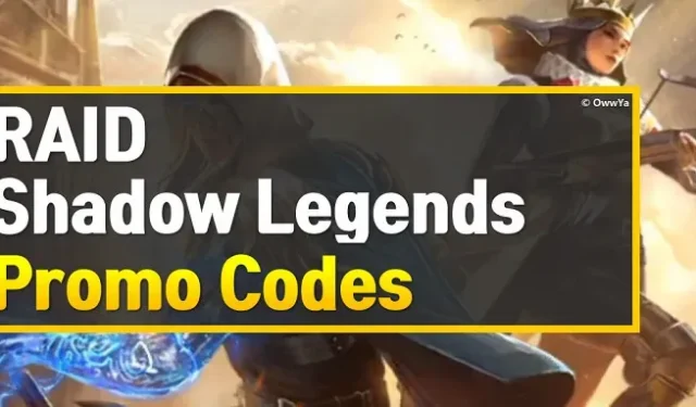 Propagační kódy Raid Shadow Legends 2022