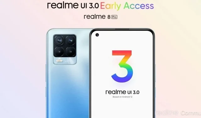 Realme 8 Pro Early Access-opdatering til Realme UI 3.0 ruller nu ud