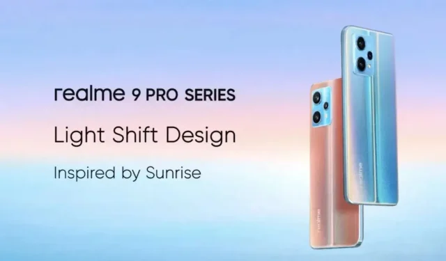 La conception de la série Realme 9 Pro est officiellement confirmée avec 3 options de couleur et la fonction Light Shift