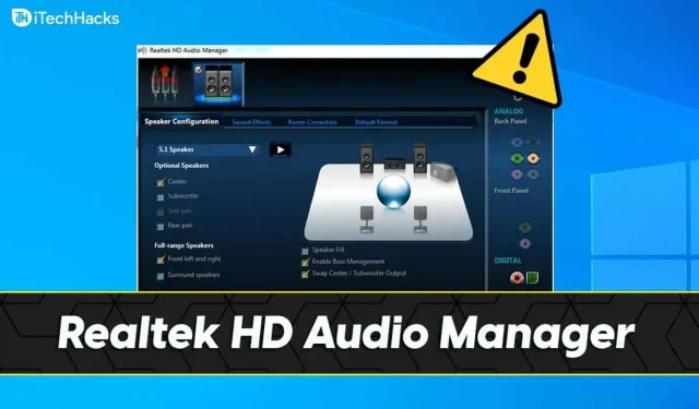 How to Download and Install Realtek HD Audio Manager for Windows 10 and Windows 11 Operating Systems